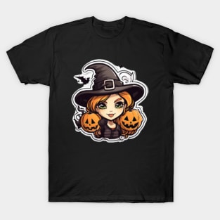 Halloween Pumpkin, Hallowen Witch T-Shirt